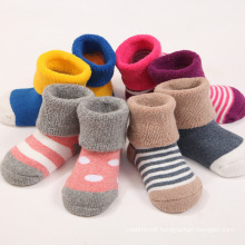 Baby′s Infants Newborn Full Terry Cotton Socks (KA403)